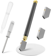 Glass Cutter, Upgrade Glass Cutter Tool, Pencil Style Oil Feed Carbide Tip for G