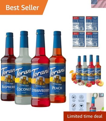 Crafted Sugar Free Syrup Set: 101.6 Oz for Flavored Drinks - Keto & Gluten Free