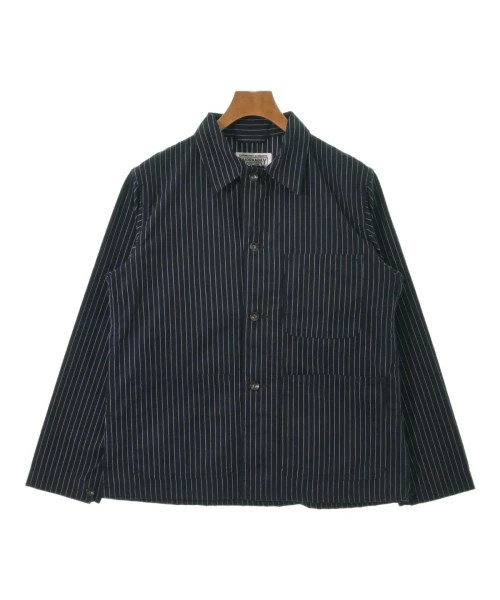 Engineered Garments Workaday Coverall S Navy Stri… - image 1