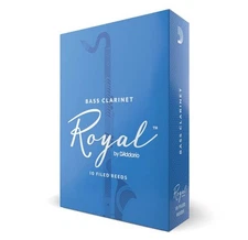 D’Addario Woodwinds Royal Bass Clarinet Reeds Set 10 Filed Strong Spine