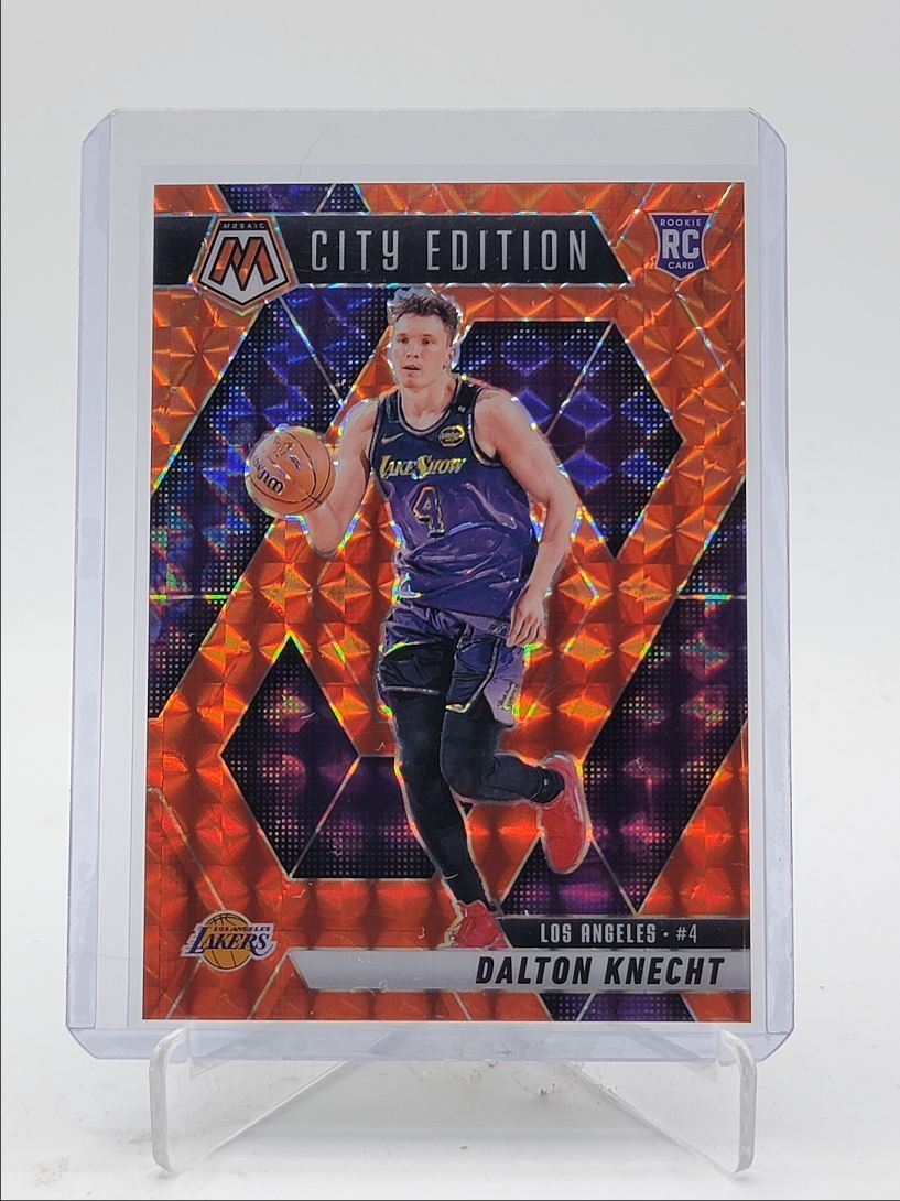 DALTON KNECHT 2024-25 MOSAIC CITY EDITION ROOKIE ORANGE MOSAIC RC /249 Q4354