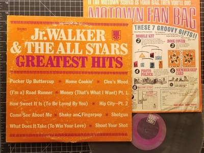 JR. WALKER & THE ALL STARS Greatest Hits LP 1969 VG/VG+ w/ INNER Soul VINYL