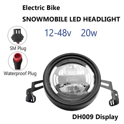Motorcycle Driving Lights 12V-48V 20W 500Lux Ebike Headlight Front Light