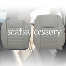 For 2005 To 2009 Ford Mustang Gt Driver Top Bottom Leather Seat Covers Gray