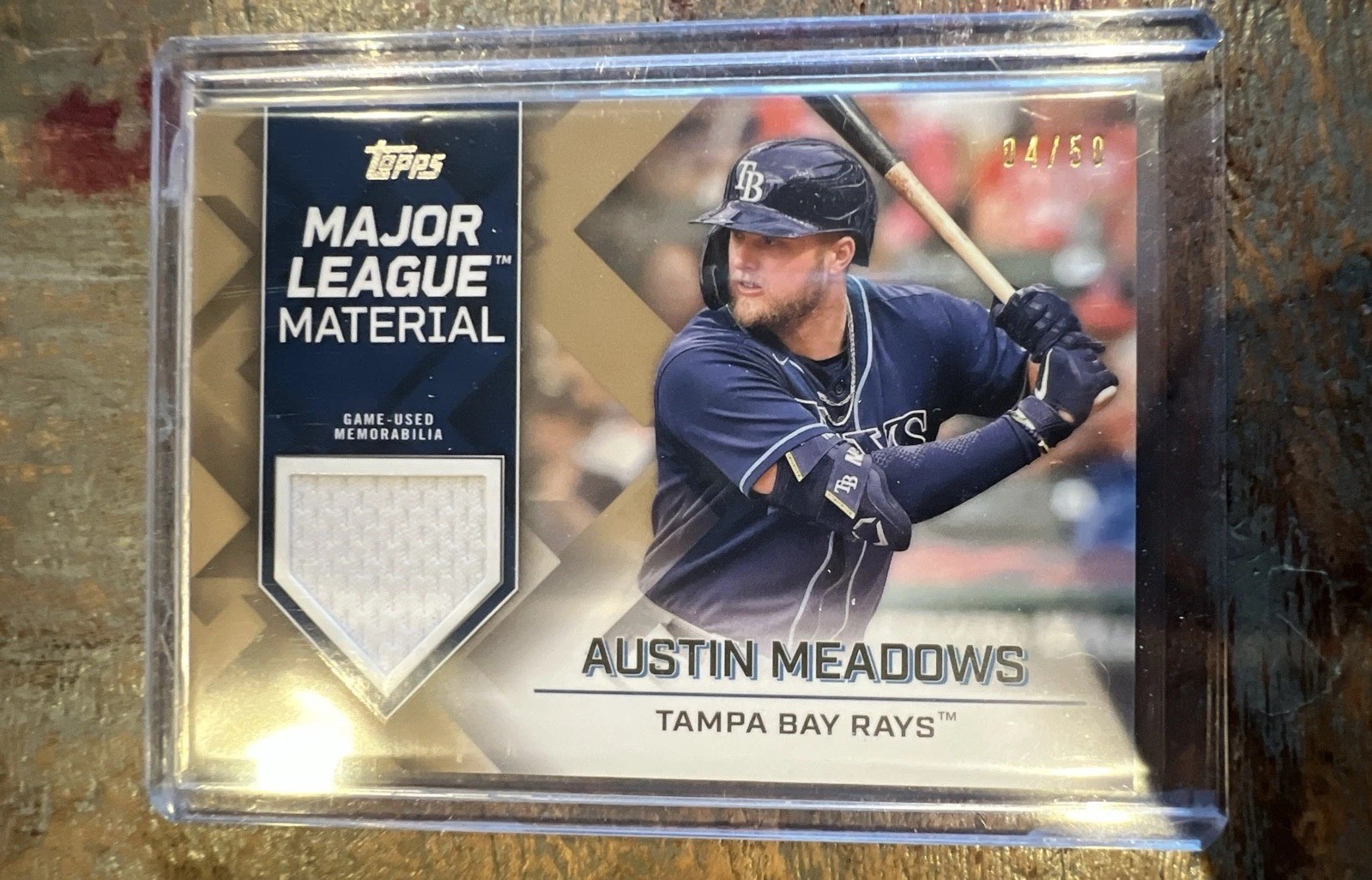 2022 Topps Series 1  Major League Material Austin Meadows #MLM-AM Gold /50 MEM