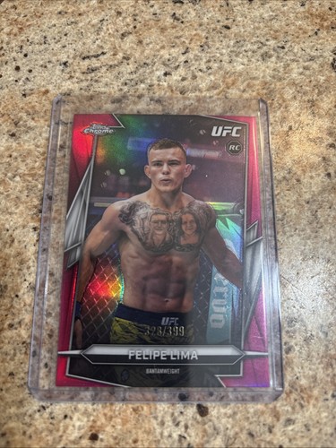 2026 TOPPS CHROME UFC FELIPE LIMA MAGENTA REFRACTOR #d /399 Rookie RC