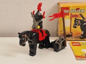 Lego vintage set System Castle 6009 Black Knight, with box and instructions