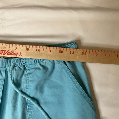 LL Bean Women's Blue Classic Fit Wide Leg Cropped Pull On Pants Size Small Petit - Picture 5 of 10