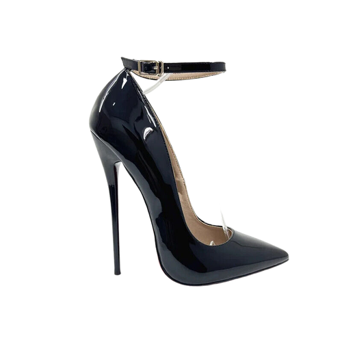Women 16Cm Stilettos High Heels Sexy Pumps Pointed Toe Ankle Buckle Strap Shoes - Picture 2 of 14