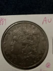 1881-CC MORGAN SILVER DOLLAR, VG DETAILS