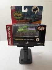 SLOT CAR AUTOWORLD BATMAN THE RIDDLER 1956 FORD PICKUP 4