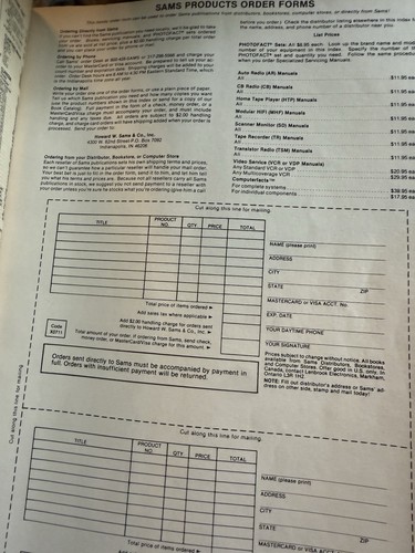 Libro índice anual Sams Photofact original 1985 - Imagen 8 de 10