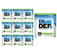 10Pk Blue Def Diesel Exhaust Fluid 2.5 Gallon Emissions Reduction (300Miles/gal)