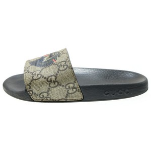 Fashion Wolf Print Slide Sandals men\'s 44 Not Gucci Gucci Leather Upper Black Sandals for Men for sale | eBay main image 4