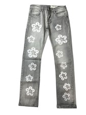 FWRD Denim Kids Gray Stretch Floral Jeans Size 16 Youth