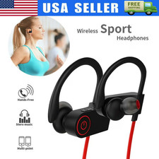 Waterproof Bluetooth 5.0 Earbuds Stereo Sport Wireless Headphones in Ear Headset