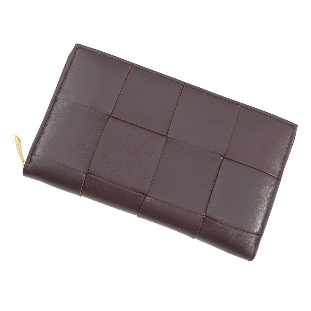 Bottega Veneta — Bottega Veneta Maxi INTRECCIATO Cassette Zip-Around Wallet Long Wallet Leath...