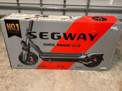 Segway Max G3 Ninebot Electric Scooter 28mph Speed 50miles Range-NEW SEAL OPEN