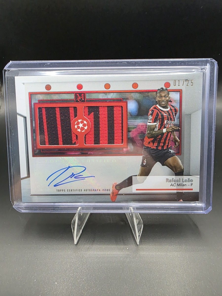 その他 Rafael Leao Auto Topps Museum Collection 24/25 Topps Museum Rafael Leão Dual Patch Auto 01/25 AC Milan