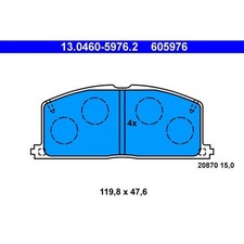ATE 13.0460-5976.2 Bremsbelagsatz für TOYOTA CAMRY CARINA I CELICA COROLLA FX