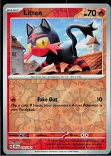 Litten 032/162 Common Temporal Forces Pokemon Reverse Holo Near Mint