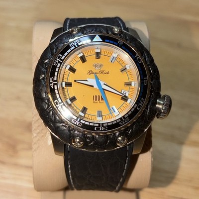 Glam Rock Ref 20001 Stainless Steel 50mm Jumbo Quartz Watch WR 100M