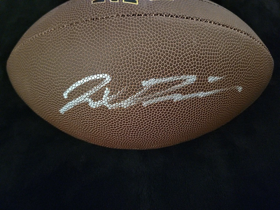 Fútbol americano de la NFL firmado por Jaxson Dart con certificado de autenticidad New York Giants Foto 3 de 4