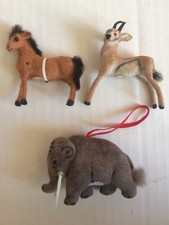 Vintage Wagner Kunstlerschutz Max Carl German Flocked Antelope Horse Elephant