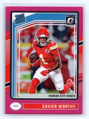 Xavier Worthy 2024 Donruss Optic #300 Rated Rookie Pink Prizm | eBay