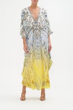 CAMILLA Moon And Back Gathered Waist Kaftan One Size RRP $799