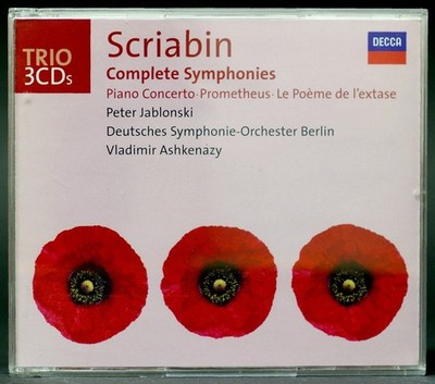 Alexander Scriabin Complete Symphonies Jablonski Ashkenazy Müller-Lorenz 3 CDs