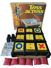 TOSS ACROSS GAME  1970  Ideal Toy Corp  Instructions  Bags  Original Box