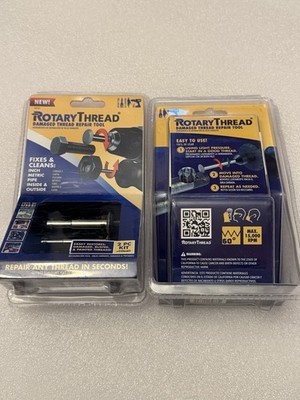 ROTARY THREAD Damaged Thread Repair Tool -Chase, Restore Repair & Clean Lot Of 2