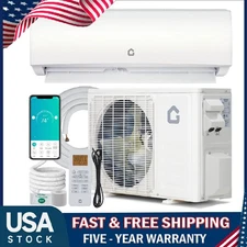 24000 BTU Ductless Mini Split Heat Pump Air Conditioners ,21 SEER2 230V AC w/Kit