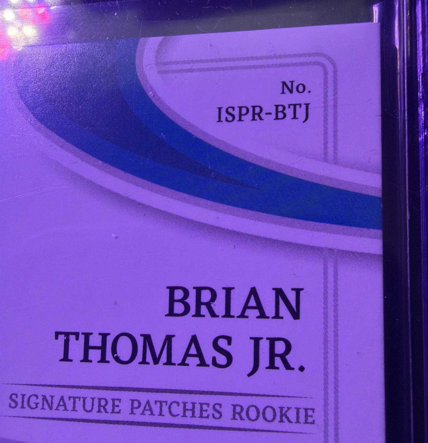 2024 Panini Immaculate Brian Thomas Jr. RC Dual Patch Auto 52/99 No. ISPR-BJT view 11