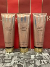 3 New Victoria's Secret BARE VANILLA SHIMMER Fragrance Body Lotion8 fl.oz