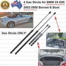 4 Gas Struts For BMW Z4 Z4M E85 Roadster 2003-2008 Front Bonnet & Rear Tailgate