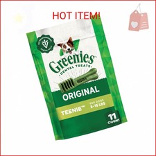 Greenies Veterinarian-Recommended Natural Dental Dog Treats Teenie Size, Origina