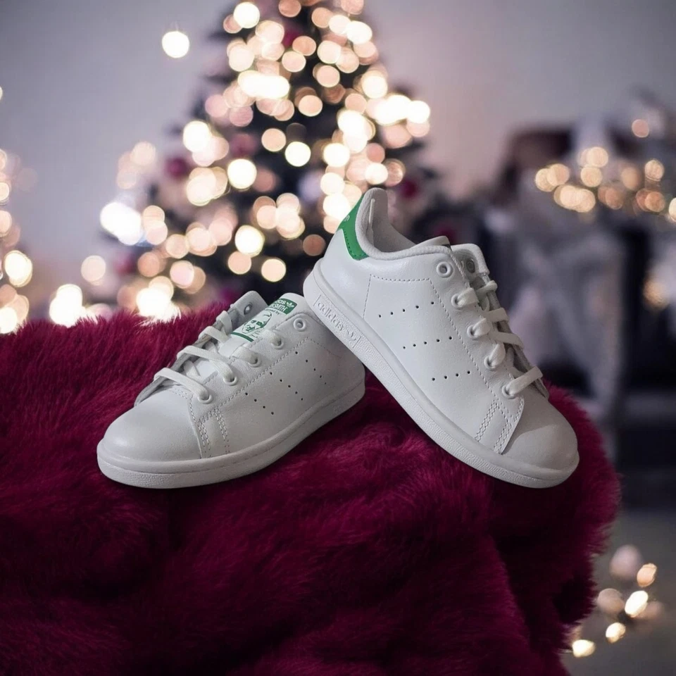 Talla 11k Adidas Stan Smith CF Bajo Blanco Verde Foto 3 de 4