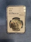 1924  PEACE  DOLLAR  -  NGC  GRADED  MS 63