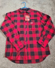  New Milwaukee GridIron Flannel Shirt Jacket Medium Men's