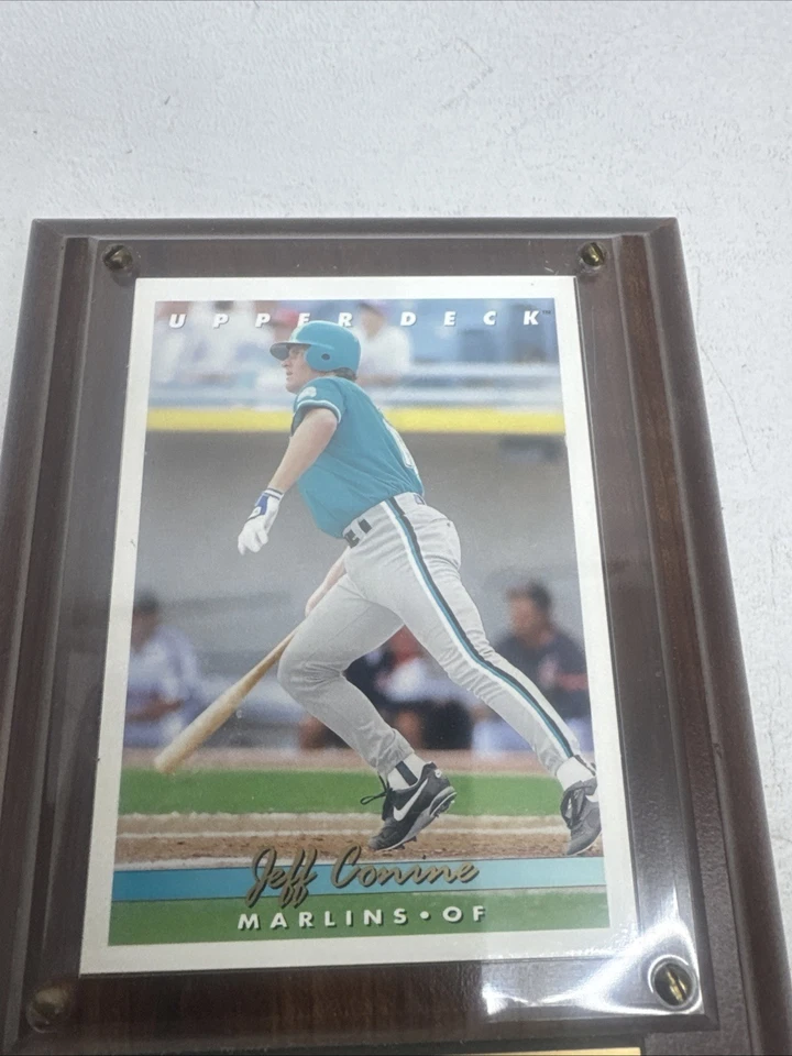 Tarjeta Jeff Conine de cubierta superior con placa Foto 3 de 4