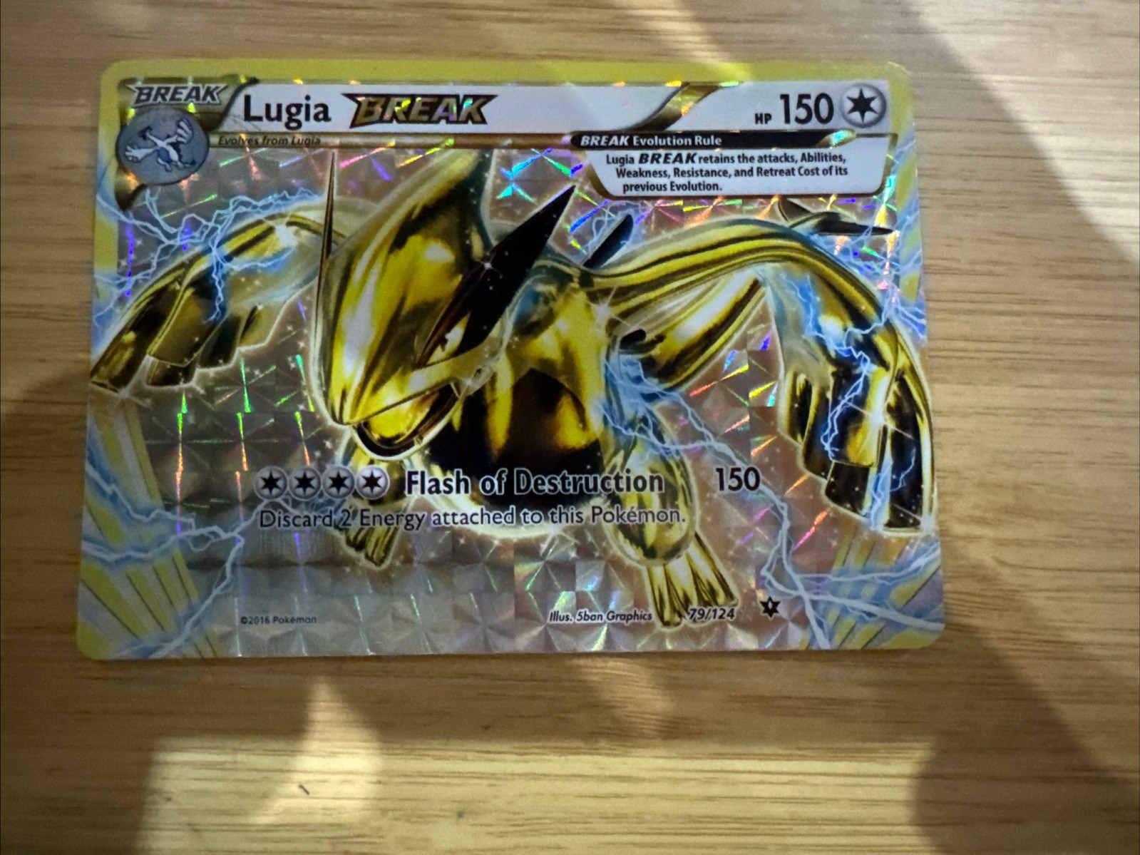 Pokémon TCG Lugia Break Fates Collide 79/124 Holo Rare NM