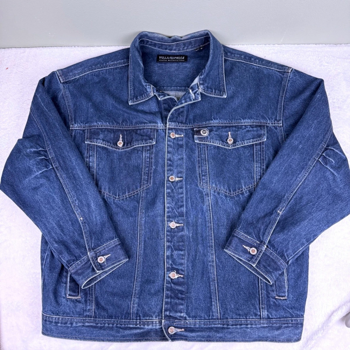 Pelle Pelle Blue Denim Coats, Jackets & Vests for Men for Sale