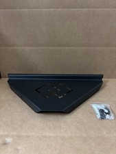 Single Tier Bathroom Corner Shelf Black Anodized Stainless Steel