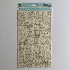 Making Memories Stickers, Scrapbooking Alphabet Letters, Chipboard Alpha Sticker