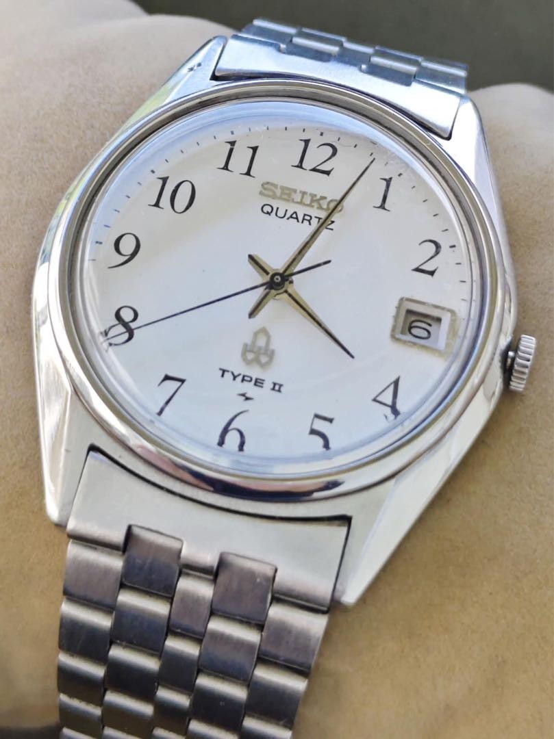 Analog Excellent Date Men's Working Battery New TYPE-II Quartz Watch SEIKO - vintagewatches.pk