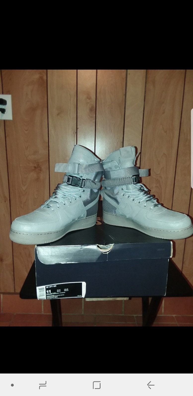 Nike air force di alto sf af1 qs (grey), sz 11 autentico Nike air force di alto sf af1 qs (grey), sz 11 autentico