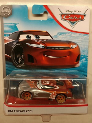 Disney Pixar Cars - Silver Tim Treadless 28 Next Gen Racer Official DieCast !!!!