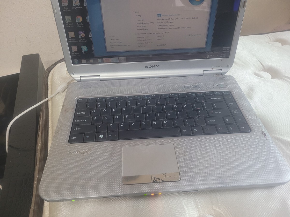 Sony Vaio VGN-NS135E PCG-7142L Laptop Intel Pentium 3GB Ram 128GB